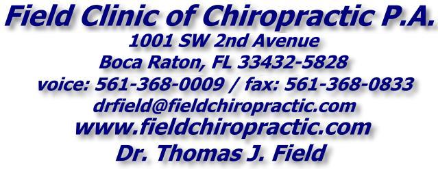 Field Clinic of Chiropractic P.A. -  561-368-0009