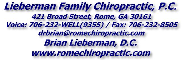 Lieberman Family Chiropractic, P.C. - 706-232-9355