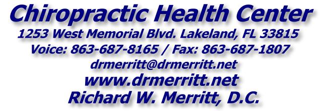 Dr. Richard Merritt - 863-687-8165