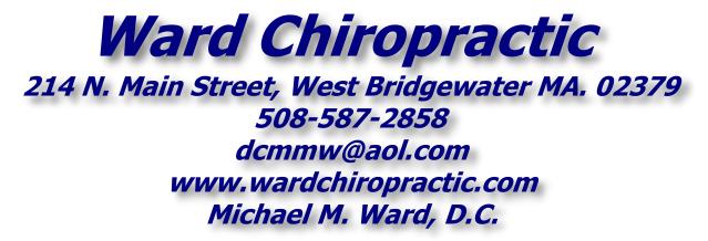 Ward Chiropractic - 508-587-2858