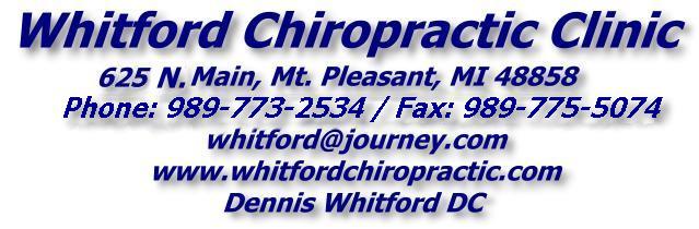 Whitford Chiropractic Clinic - 517-773-2534