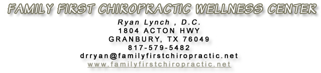 FAMILY FIRST CHIROPRACTIC WELLNESS CENTER - 817-579-5482