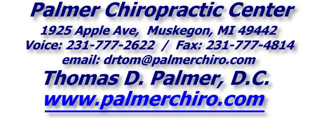 Palmer Chiropractic Center - 231-777-2622