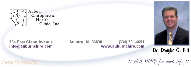 Dr. Douglas O. Pitt - www.AuburnChiro.com - 334 501-4691