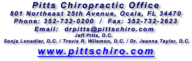 Pitts Chiropractic Office - 352-732-0200