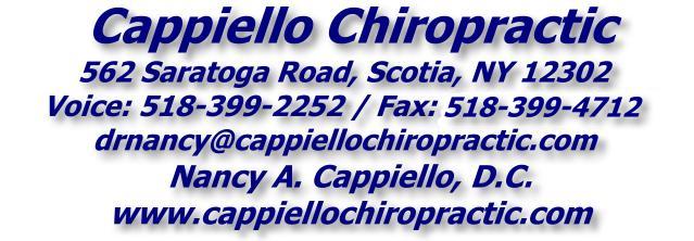 Cappiello Chiropractic - 518-399-2252