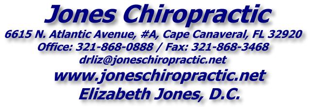 Jones Chiropractic - 321-868-0888